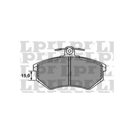 PASTILLAS DE FRENO GEELY OTAKA SEAT CORDOBA IBIZA TOLEDO GOLF - DELANTERA