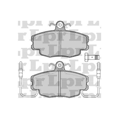 PASTILLAS DE FRENO FIAT DUNA UNO PEUGEOT 205 RENAULT EXPRESS FUEGO MEGANE R9 R11 R18 R19 - DELANTERA