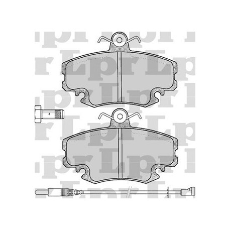 PASTILLAS DE FRENO PEUGEOT 206 1.9 GTI RENAULT CLIO R19 CHAMADE R21 SANDERO SYMBOL EXPRESS MEGANE SCENIC - DELANTERA