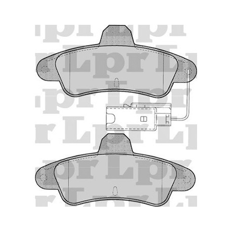 PASTILLAS DE FRENO FORD MONDEO CON SENSOR 93/95 - TRASERA