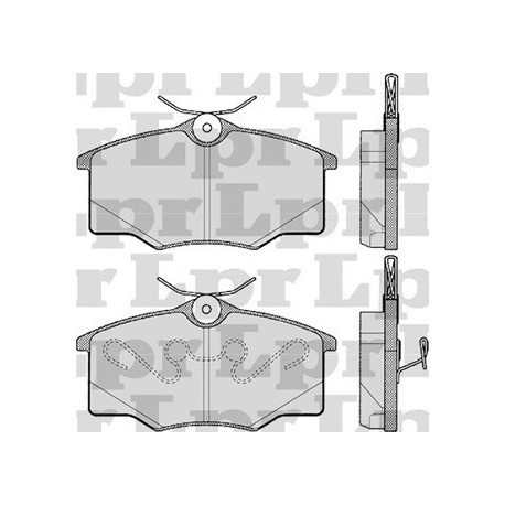 PASTILLAS DE FRENO CHEVROLET CORSA VOLKSWAGEN GOL FIAT PALIO FIRE SIENA - DELANTERA