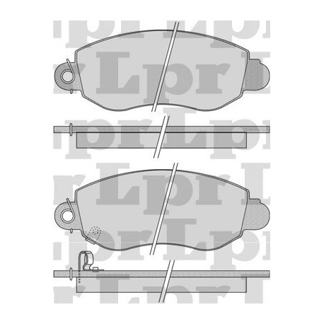 PASTILLAS DE FRENO FORD TRANSIT RODADO 16 - DELANTERA