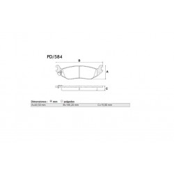 PASTILLAS DE FRENO DODGE RAM 1500 HEMI 5.7 V8 15/ - TRASERA