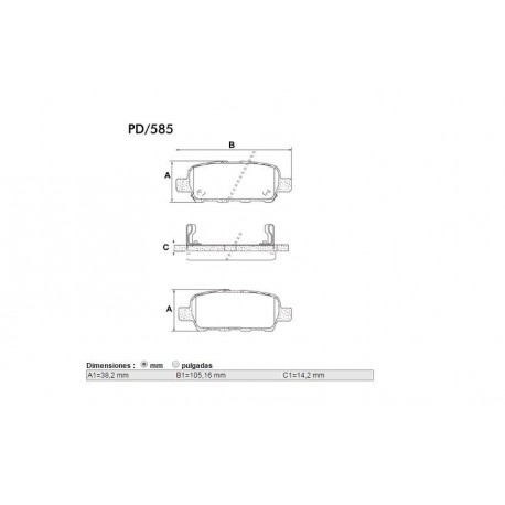 PASTILLAS DE FRENO NISSAN 350Z ALTIMA MAXIMA MURANO QASHQAI QUEST SENTRA TIIDA X-TRAIL RENAULT KOLEOS 2.5 - TRASERA