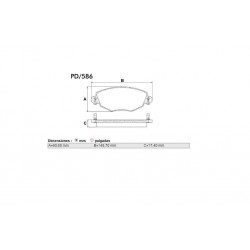PASTILLAS DE FRENO FORD MONDEO 01/ JAGUAR X-TYPE 2.5 3.0 02/06 - DELANTERA