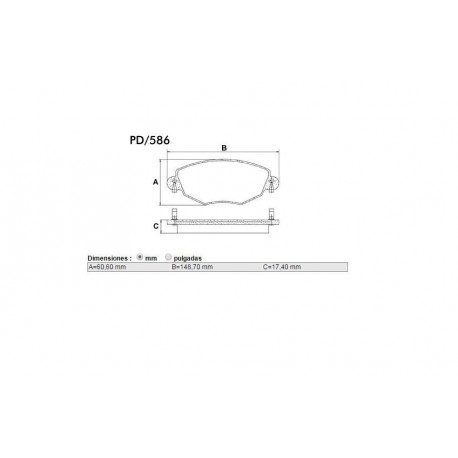 PASTILLAS DE FRENO FORD MONDEO 01/ JAGUAR X-TYPE 2.5 3.0 02/06 - DELANTERA