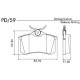 PASTILLAS DE FRENO AUDI RS4 FORD GALAXY SEAT IBIZA LEON SHARAN - TRASERA
