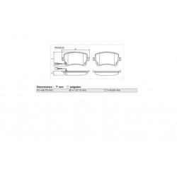 PASTILLAS DE FRENO AUDI A4 III 3.0 V6 AVANT VOLKSWAGEN TRANSPORTER 03/ - TRASERA