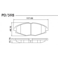 PASTILLAS DE FRENO CHERY QQ NEW QQ 11/14 CHEVROLET SPARK DAEWOO CIELO LANOS MATIZ 97/ - DELANTERA