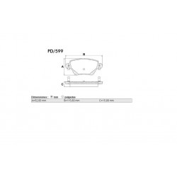 PASTILLAS DE FRENO FORD MONDEO 01/ JAGUAR X-TYPE 2.5 3.0 02/06 - TRASERA