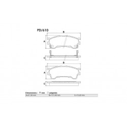 PASTILLAS DE FRENO MAZDA: MX-6 (94/97)- 626 (94/02)
TODOS EJE DELANTERO