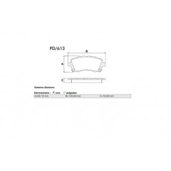 PASTILLAS DE FRENO SUBARU FORESTER IMPREZA LEGACY OUTBACK - DELANTERA