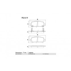 PASTILLAS DE FRENO SUBARU FORESTER LEGACY OUTACK TRASERA