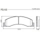 PASTILLAS DE FRENO FORD F100 F250 F350 F4000 DUTY - DELANTERA