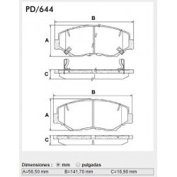 PASTILLAS DE FRENO HONDA ACCORD CR-V PILOT 3.5 - DELANTERA