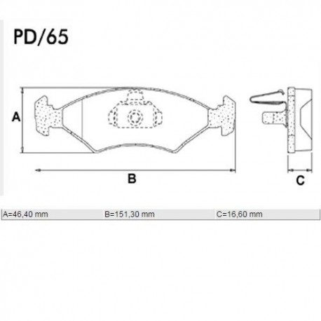 PASTILLAS DE FRENO FORD COURIER FIESTA KA - DELANTERA
