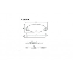 PASTILLAS DE FRENO CITROEN C5 2.2 HDI 3.0 V6 - DELANTERA