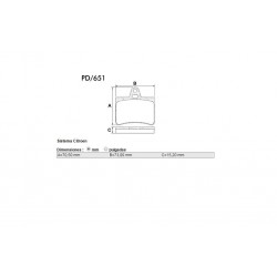 PASTILLAS DE FRENO CITROEN C5 1.8 16V - 2.0 16V HDI - 2.2HDI - 3.0 V6 - TRASERA