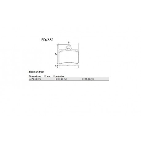 PASTILLAS DE FRENO CITROEN C5 1.8 16V - 2.0 16V HDI - 2.2HDI - 3.0 V6 - TRASERA