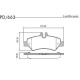 PASTILLAS DE FRENO MERCEDES BENZ SPRINTER 311 313 415 - TRASERA