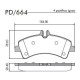 PASTILLAS DE FRENO MERCEDES BENZ SPRINTER 413 415 416 515 CDI 2.1 3.0 3.5 - TRASERA