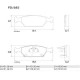 PASTILLAS DE FRENO HONDA CITY FIT W-RV 1.5 - DELANTERA