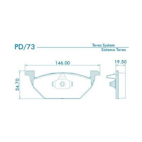 PASTILLAS DE FRENO AUDI A3 TT VOLKSWAGEN BORA CROSSFOX FOX GOLF NEW BEETLE SURAN UP ARO 15 - DELANTERA