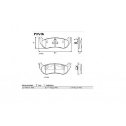 PASTILLAS DE FRENO FORD: EXPLORER (02/05)