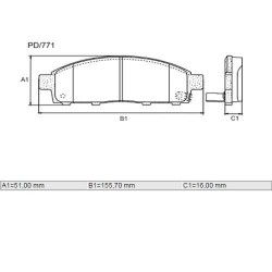 PASTILLAS DE FRENO MITSUBISHI L200 TRITON - DELANTERA