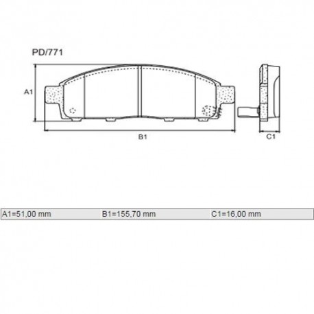 PASTILLAS DE FRENO MITSUBISHI L200 TRITON - DELANTERA