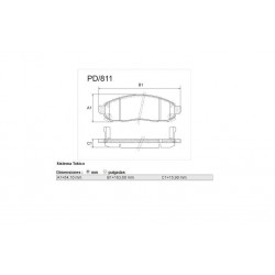 PASTILLAS DE FRENO NISSAN FRONTIER SEL NAVARA PATHFINDER X-TERRA 05/ - DELANTERA