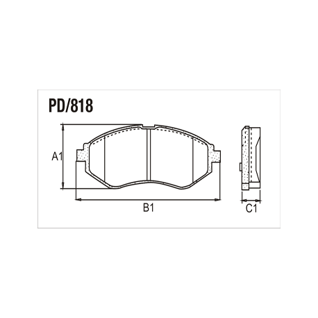PASTILLAS DE FRENO CHEVROLET AVEO 05/08 SPARK 10/ DAEWOO NUBIRA 98/99 - DELANTERA