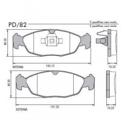 PASTILLAS DE FRENO CHEVROLET AGILE - DELANTERA