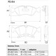 PASTILLAS DE FRENO CHEVROLET: MERIVA 1.8 RODADO 14" (10/ )