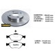 KIT DISCOS DE FRENO Y PASTILLAS FORD ECOSPORT 1,6 2,0 03/ (BD5344 + PD/497)