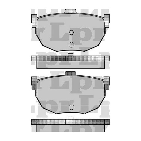 PASTILLAS DE FRENO HYUNDAI COUPE ELANTRA JAC J5 J6 KIA CERATO NISSAN BLUEBIRD MAXIMA - TRASERA