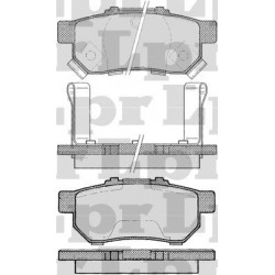 PASTILLAS DE FRENO HONDA CIVIC 1,8 16V 96-00 CRX - TRASERA